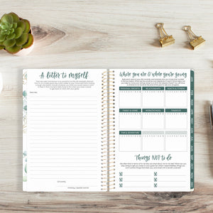 2025 White Eucalyptus, Soft Cover Planner