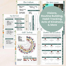 Load image into Gallery viewer, Pre-Order 2026 Beige Garden Party Soft Cover Planner
