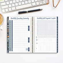 Load image into Gallery viewer, 2025-2026 Navy Garden Party Soft Cover Planner
