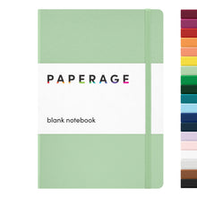 Load image into Gallery viewer, Paperage Sage Green Blank Journal Notebook, Hardcover
