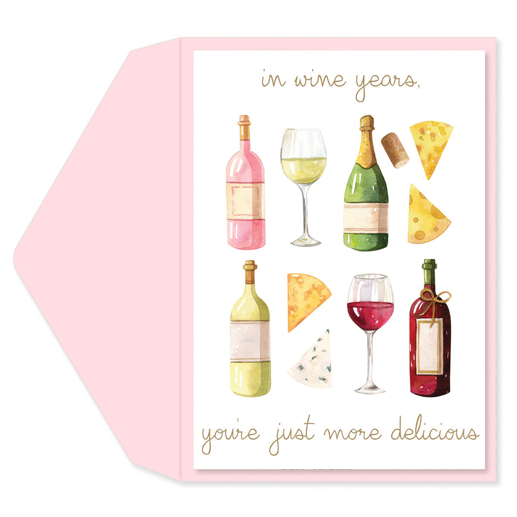 Wine Years Greeting Cards