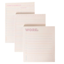 Load image into Gallery viewer, Colorful Cream Set of 3 Notepads
