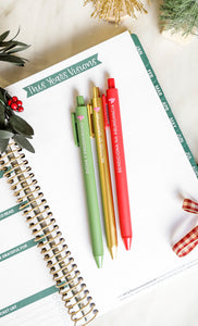 WIPxPS Christmas Edition Jotter Pack of 3 Pens