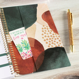 2025 Green Earthy Abstract, Soft Cover Planner