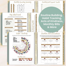 Load image into Gallery viewer, Pre-Order 2026 Green Linen Hard Cover Vision Planner
