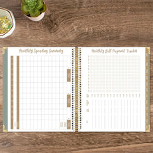 Load image into Gallery viewer, Pre-Order 2026 Green Linen Hard Cover Vision Planner
