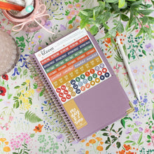 Load image into Gallery viewer, 2026-27 Small Purple Linen Hard Cover Planner
