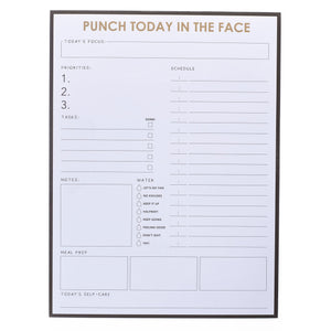 Punch Today In The Face Notepad