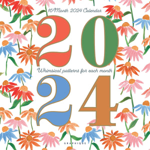 Whimsical Patterns 2024 Wall Calendar