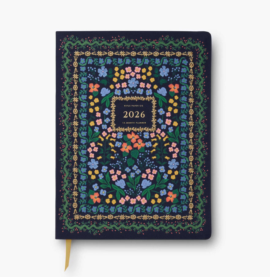 2026 Wildwood 12 month Embroidered Bookbound Planner