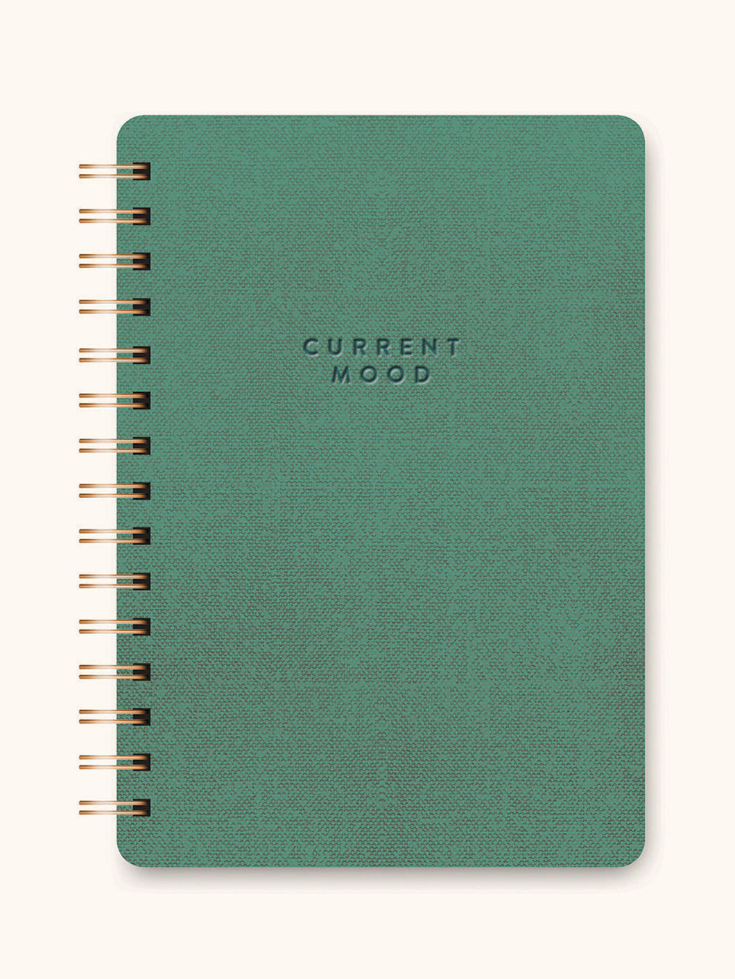 Organized Chaos Green Spiral Notebook