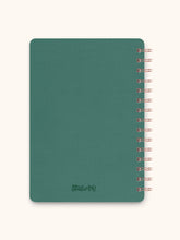 Load image into Gallery viewer, Organized Chaos Green Spiral Notebook
