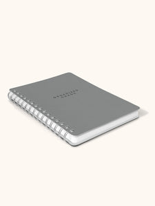 Organized Chaos Gray Notebook Spiral Notebook