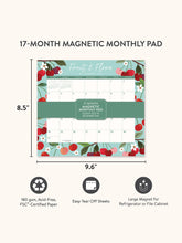 Load image into Gallery viewer, 2026 Fruit &amp; Flora Magnetic Monthly Pad Planner
