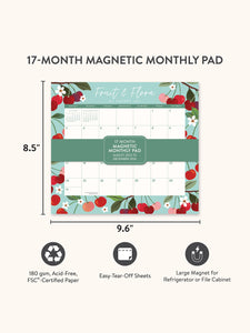 2026 Fruit & Flora Magnetic Monthly Pad Planner