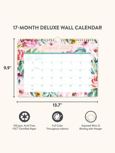 2026 Bella Flora Deluxe Wall Calendar