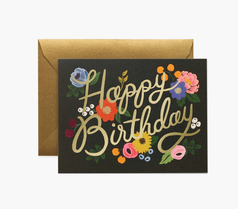 Vintage Blossom Birthday Card