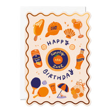 Load image into Gallery viewer, Happy Birthday Orange Greeting Card
