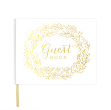 Load image into Gallery viewer, Guest Book , Gold Floral
