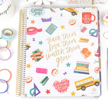 Load image into Gallery viewer, 2026-2027 Teacher Planner, With 3 Interchangeable Covers: Bold &amp; Bright
