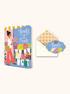 Thanks a Bunch Deluxe Greeting Card