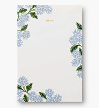 Load image into Gallery viewer, Hydrangea Memo Notepad
