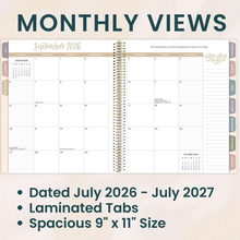 Load image into Gallery viewer, 2026-2027 Teacher Planner, With 3 Interchangeable Covers: Cool Tones
