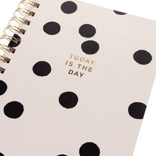 Load image into Gallery viewer, Today Is The Day Polka Dot Hard Cover Spiral Notebook
