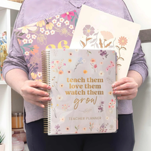 Load image into Gallery viewer, 2026-2027 Teacher Planner, With 3 Interchangeable Covers: Cool Tones
