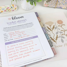 Load image into Gallery viewer, 2026-2027 Teacher Planner, With 3 Interchangeable Covers: Cool Tones
