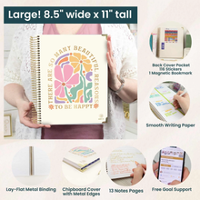 Load image into Gallery viewer, 2026-2027 Large So Many Reasons To Be Happy Hard Cover Planner
