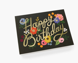 Vintage Blossom Birthday Card