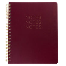 Load image into Gallery viewer, Burgundy Notes Notebook
