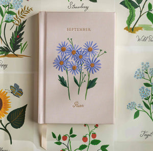 Birth Month Mini Embroidered Journal September