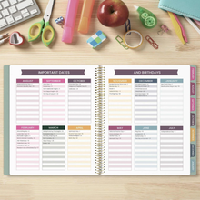 Load image into Gallery viewer, 2026-2027 Teacher Planner, With 3 Interchangeable Covers: Bold &amp; Bright
