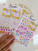 Load image into Gallery viewer, Flower Power Sticker Sheets (2) Where Inspiring Words Meet Bright Blooms
