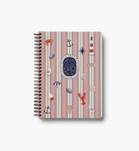 Load image into Gallery viewer, Seaside spiral notebook
