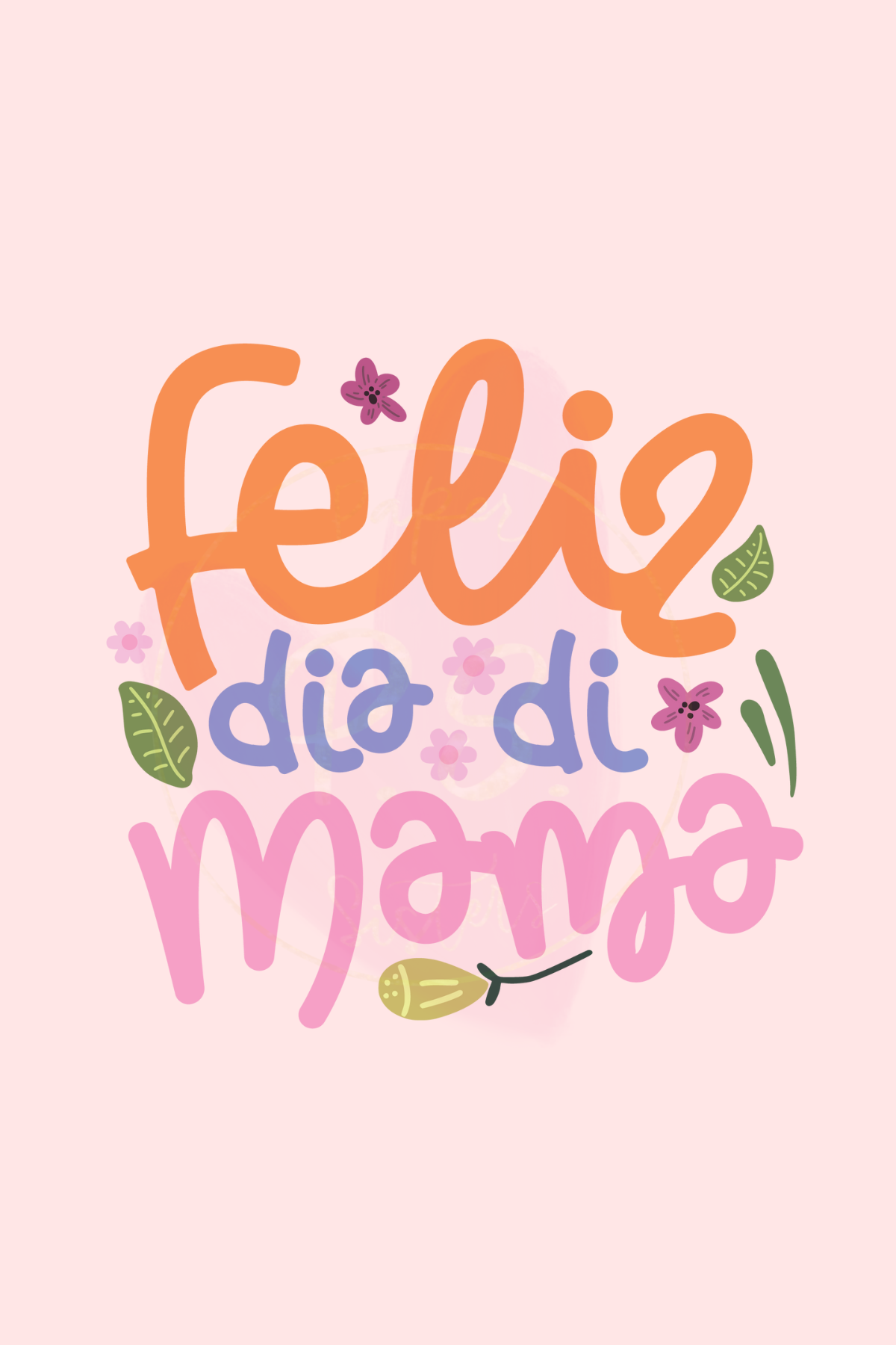 pre-order: Floral Feliz dia di Mama Greeting Card in Papiamento – Paper ...