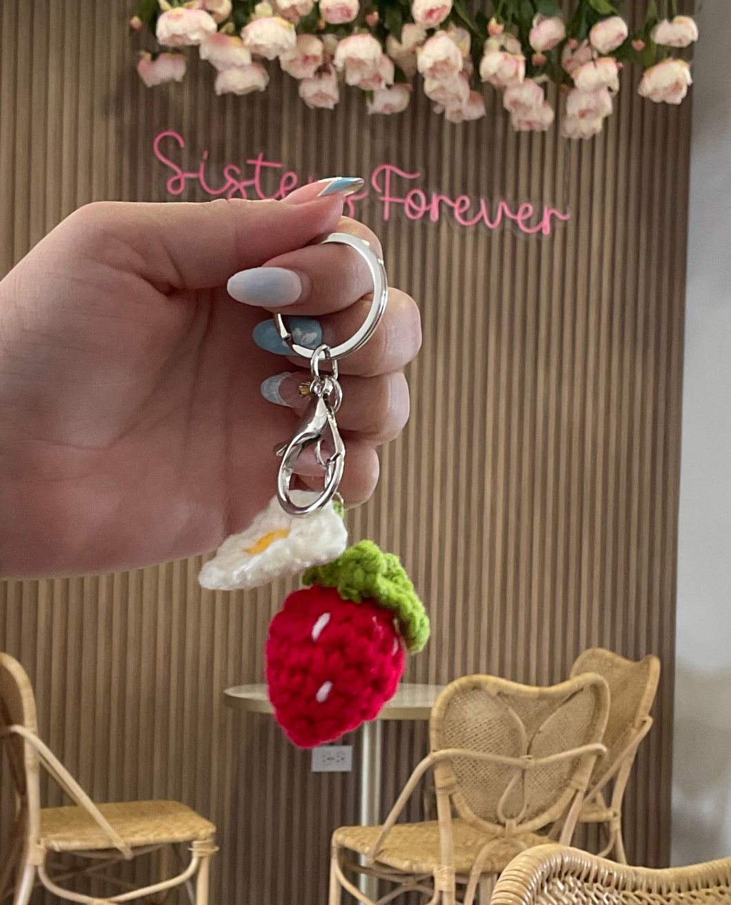 Strawberry keychain