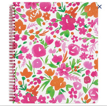 Load image into Gallery viewer, Pink Watercolor Flowers Large Notebook

