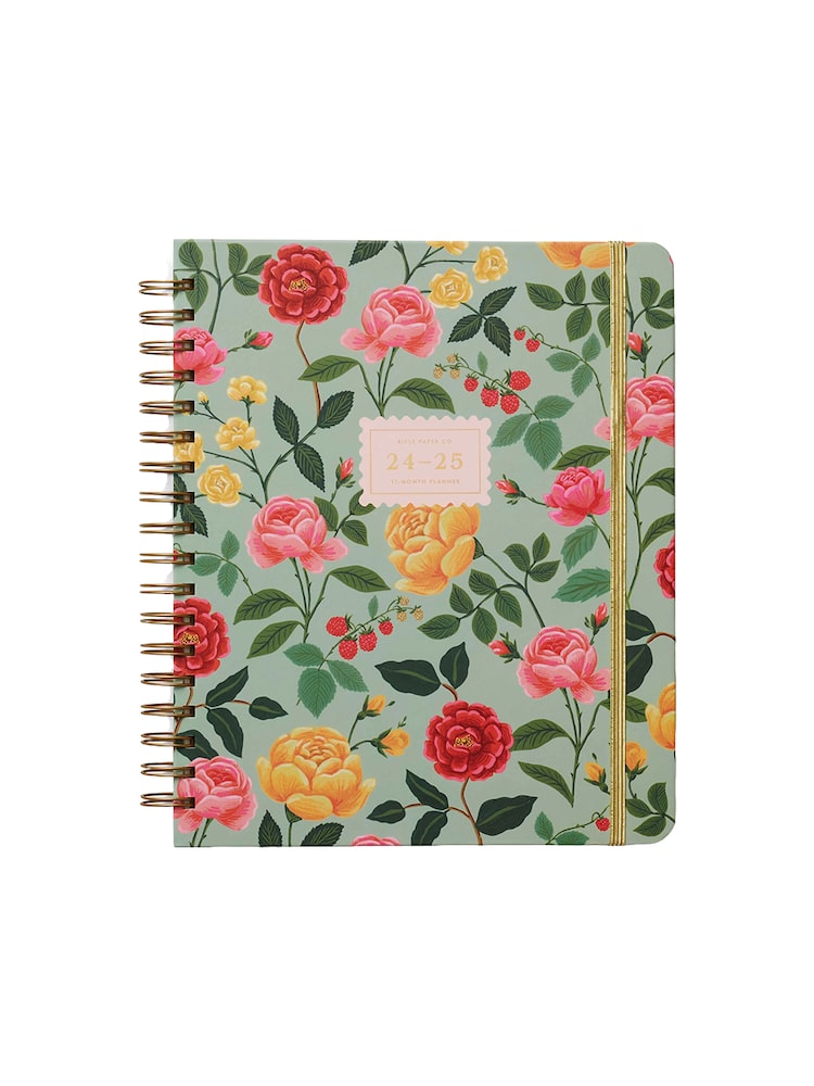 Roses 2024-2025 17-Month Academic Hardcover Spiral Planner