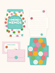 Happy vibes mini memo with stickers