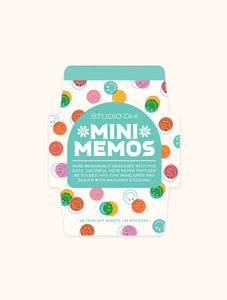 Happy vibes mini memo with stickers