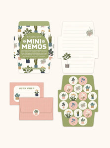 Plant Lover Mini Memos with Stickers