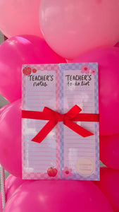 Teacher’s To do list Notepad