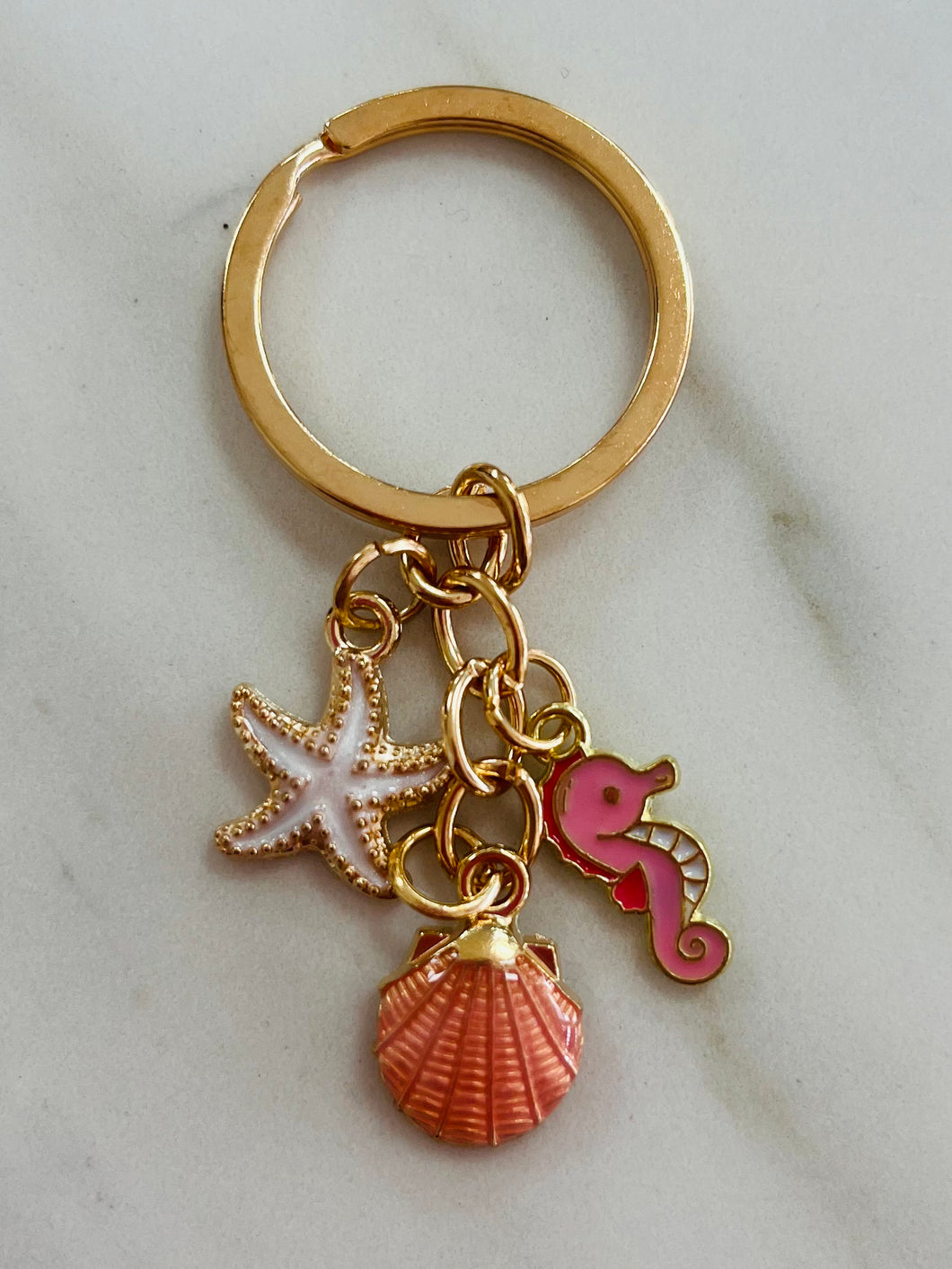 Pretty Social Mini Beach Keychain