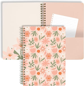 Floral pink Small notebook