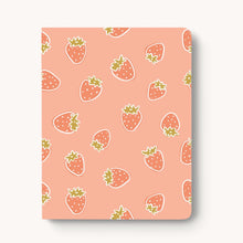 Load image into Gallery viewer, Strawberry Picking Layflat Notebook
