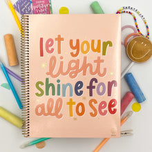 Load image into Gallery viewer, Let Your Light Shine 2024 Large Soft Cover Planner
