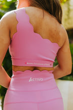 Load image into Gallery viewer, Pink Scallop Biker Shorts
